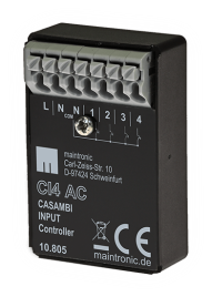 CI4 AC Casambi Input Controller 4CH, 4Fach Tasterinterface